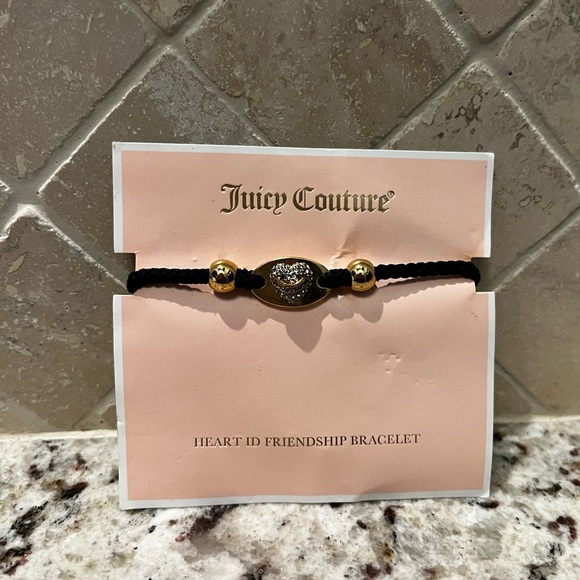 Juicy Couture Jewelry - Juicy Couture Black and Gold Heart Bracelet